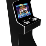 Borne d’arcade R-LEVEL noire et blanche pour 2 joueurs pas cher
