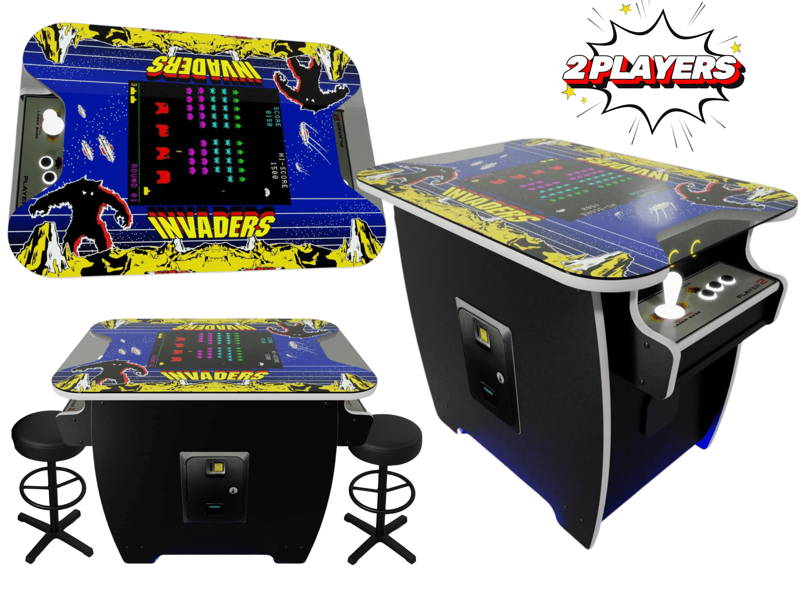 Borne arcade haut de gamme – arcade design premium – borne arcade personnalisable entreprise